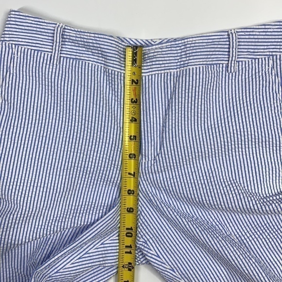 Chaps Blue & White Striped Seersucker Bermuda Shorts Size 8P - Picture 10 of 10